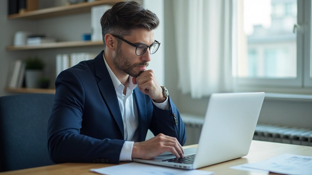 Профессиональное фото специалиста по управлению портфелем, анализирующего инвестиционные данные