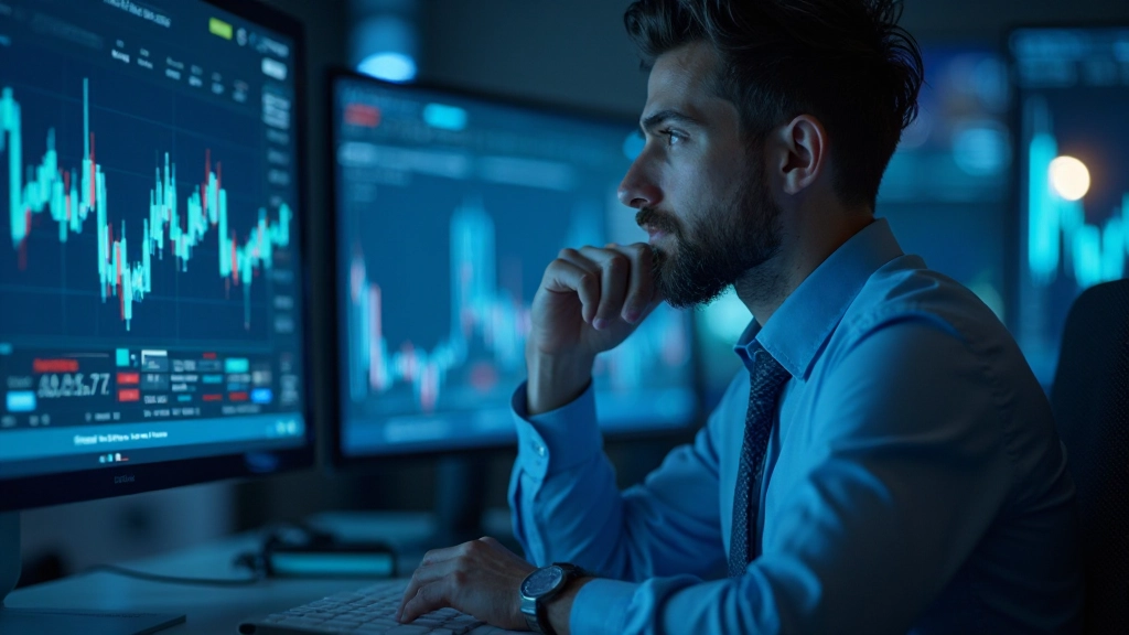 Профессиональное фото современного торгового зала с мониторами котировок акций